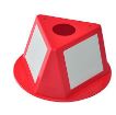 Inventory Control Cone w/Dry Eraser Decals + Magnets